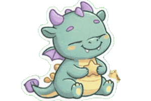 Dragon Cutedragon Sticker