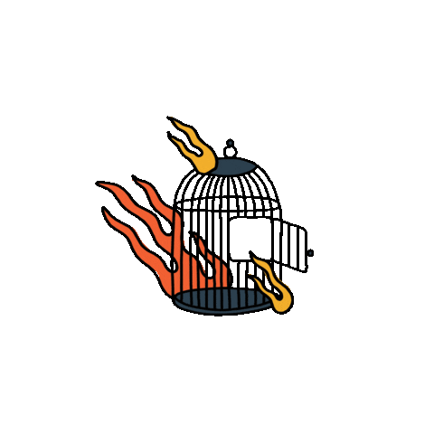 Freedom Jail Sticker by Tiago : )