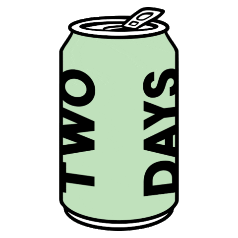Two Days Drinks Sticker