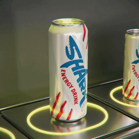 Energy Drink Loop GIF by SHARK Energy