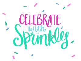 Sprinkles Celebrate With Sprinkly Sticker by Certified Celebrator