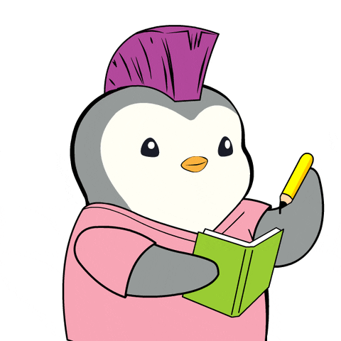 Penguin Studying GIF by Pudgy Penguins