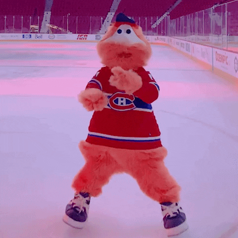 canadiensmtl hockey nhl mascot habs GIF