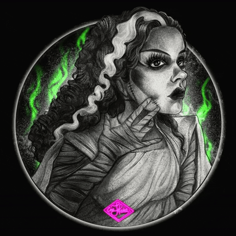 Mary Shelley Horror GIF by zhanadarte