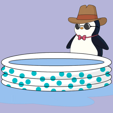 Water Swimming GIF by Pudgy Penguins