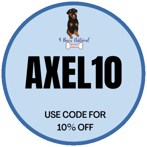 Dogtreats Sticker by 4 Paws Natural Treats