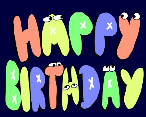 Happy Birthday Cartoon GIF by Vincent Winter