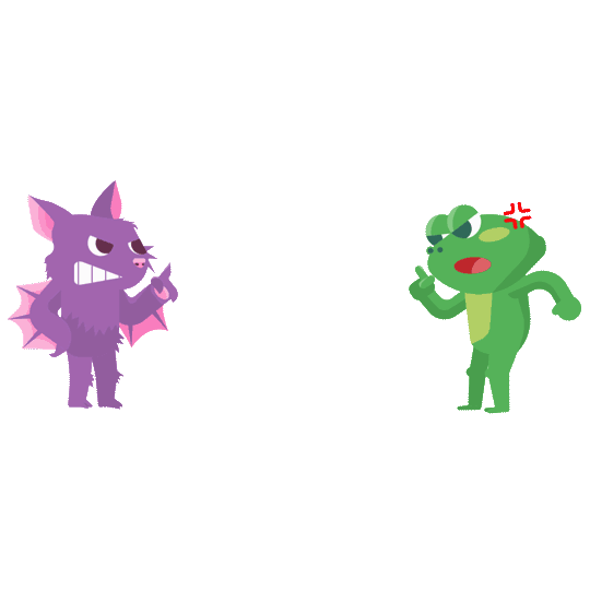 Best Friends Fighting Sticker