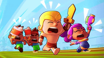 Run Running GIF by Squad Busters