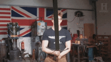 sword forging GIF by HISTORY UK