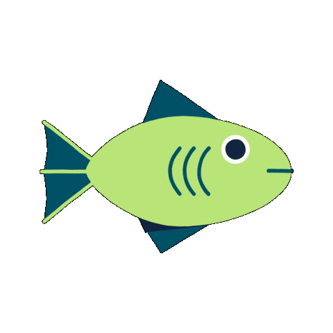 Angry Fish Sticker by Adrien Ghenassia