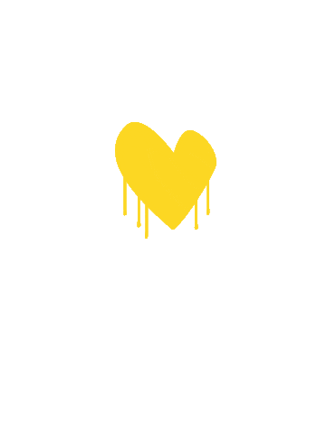 Heart Drippyheart Sticker by Kerri Rosenthal LLC