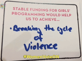 Womenvoteon Onpoli GIF by YWCA Toronto