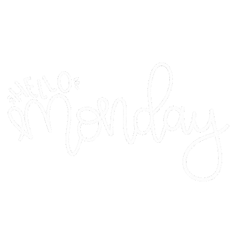 Monday Hello Sticker by Sincerely Barbie Designs