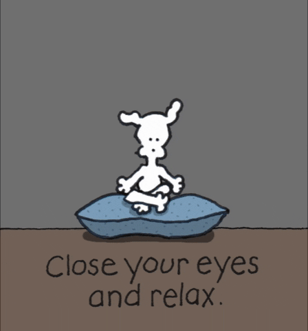 Relax Meditation GIF by Chippy the Dog