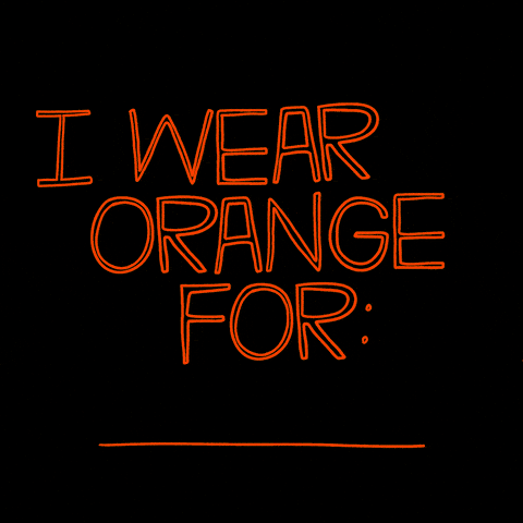 I Wear Orange for: ________