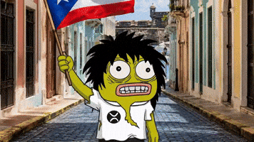 Puerto Rico Flag GIF by CROAKWORKS