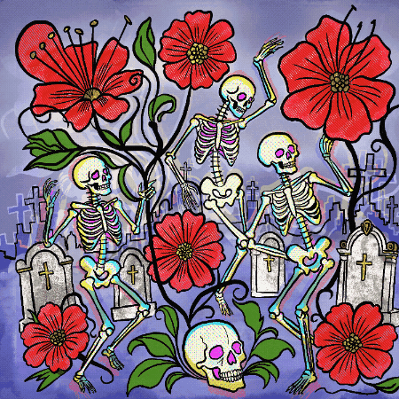 Day Of The Dead Halloween GIF by Empress Trash
