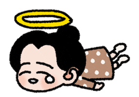 Tired Girl Sticker