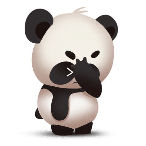 panda facepalm GIF by Sticker.Place