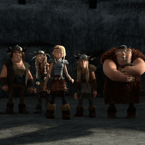 shocked dragons GIF by How To Train Your Dragon
