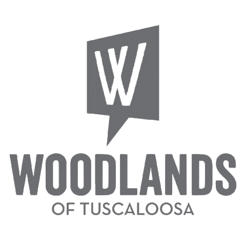 Logo Woodland Sticker by Woodlands of Tuscaloosa