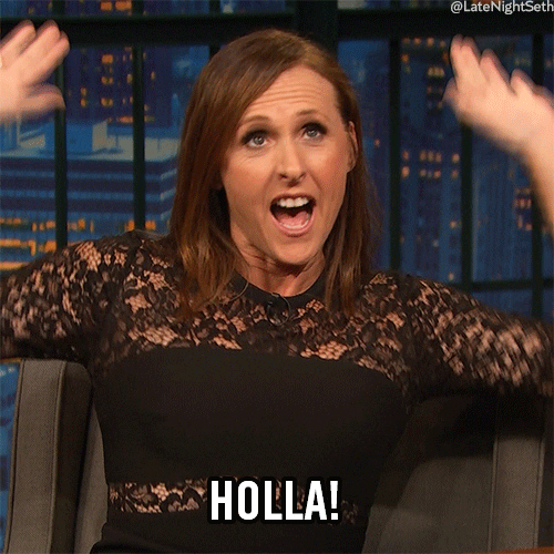 Happy Molly Shannon GIF by Late Night with Seth Meyers - Find & Share on GIPHY