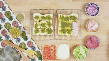 sliders making a sandwich GIF by evite