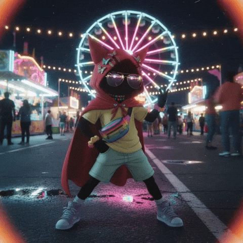 Neon Lights Fun GIF by G*BOY