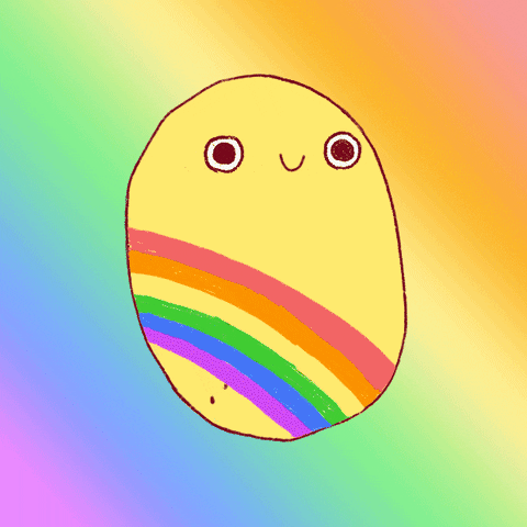 Rainbow Smile GIF by Alice Socal