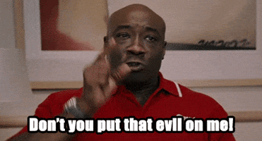 Dont Put That Evil On Me Reaction GIF by MOODMAN