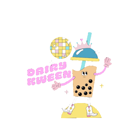 Disco Bubble Sticker by Milk Up Ontario