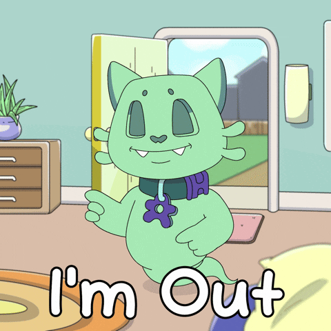 Leaving Out Of Office GIF by Amiko Legends