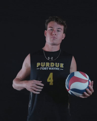 Volleyball Spin Ball GIF by Purdue Fort Wayne Athletics