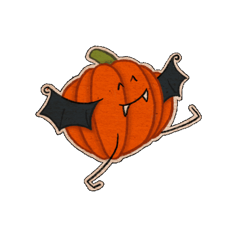 Halloween Pumpkin Sticker by Vera Sans