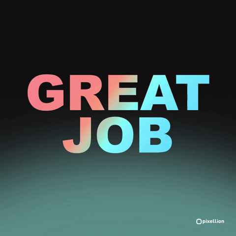 Well Done Congratulations GIF by Pixellion