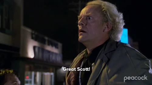 Back To The Future Great Scott GIF by PeacockTV