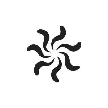 Spiral Spinning Sticker by Sun Mother Studio