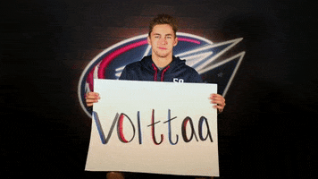 Victory Finland GIF by Columbus Blue Jackets