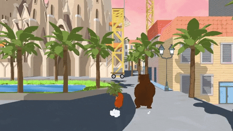 Rascal's Escape - and the co-op gameplay between Squirrel and Bear in Barcelona at the Sagrada Familia.