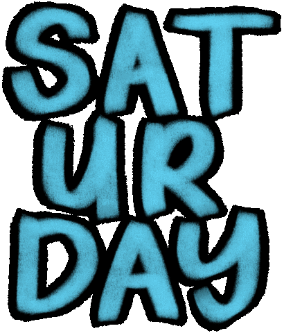 Saturday Morning Weekend Sticker by AlwaysBeColoring