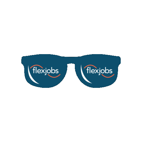 Face Sunglasses Sticker by FlexJobs | Trusted, Vetted Remote Jobs