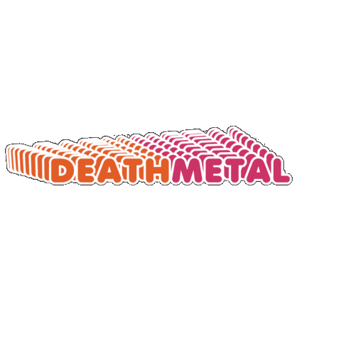 Death Metal Pop Art Sticker