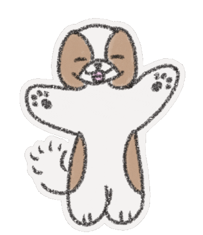 Happy Dog Sticker