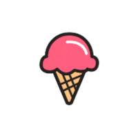 beenies ice cream Sticker