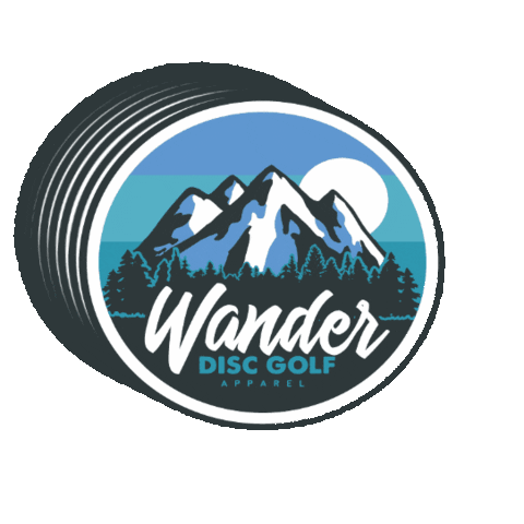 Wander Disc Golf Sticker