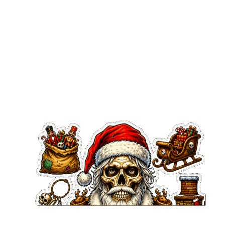 Santa Claus Halloween Sticker