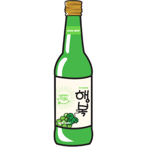 Happy Soju Indonesia Sticker