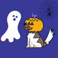 Brown Dog Halloween GIF by bymartioska Brown Dog Halloween GIF by bymartioska