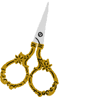 Sewing Scissors Sticker by Lise Tailor